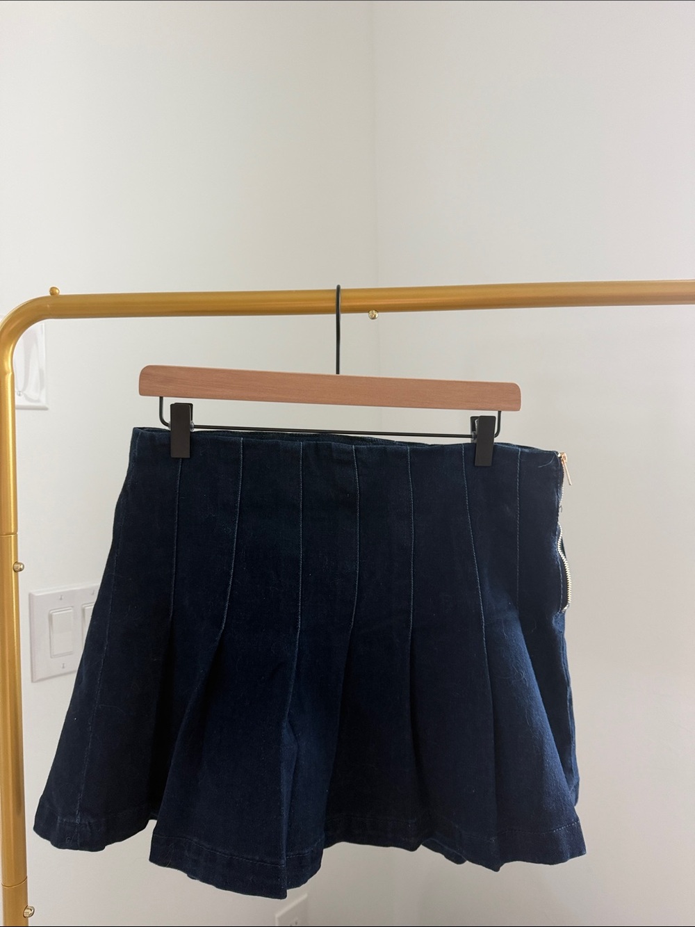 Paris Hilton Dark Blue Mini Skirt